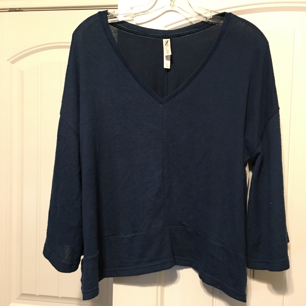 Blue sleep shirt.